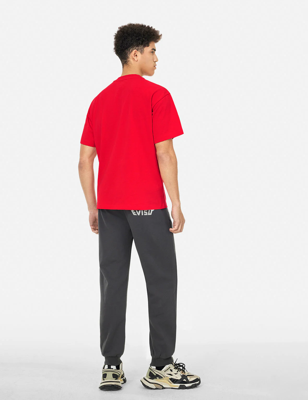 Seagull Print with Logo Embroidery Relax Fit T-Shirt - Image 4