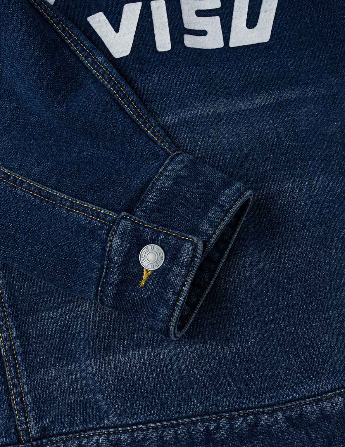 Washed Type 1 Denim Patchwork Jacket - Image 13