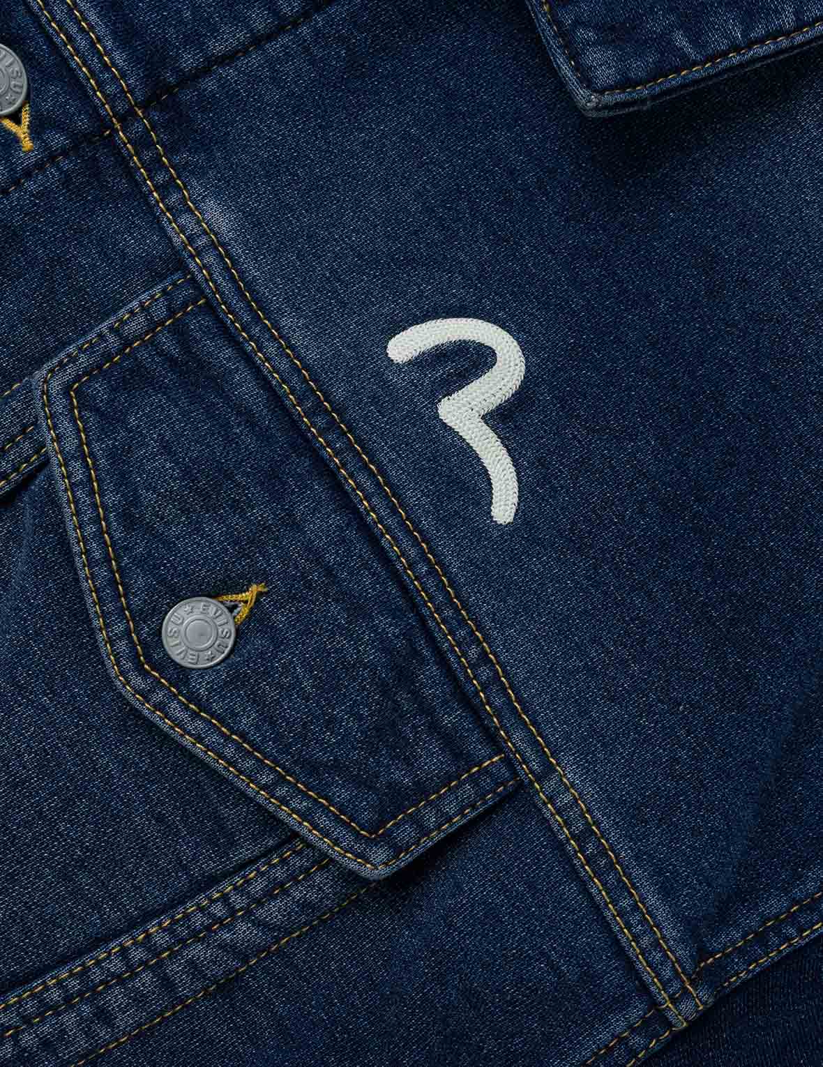 Washed Type 1 Denim Patchwork Jacket - Image 6