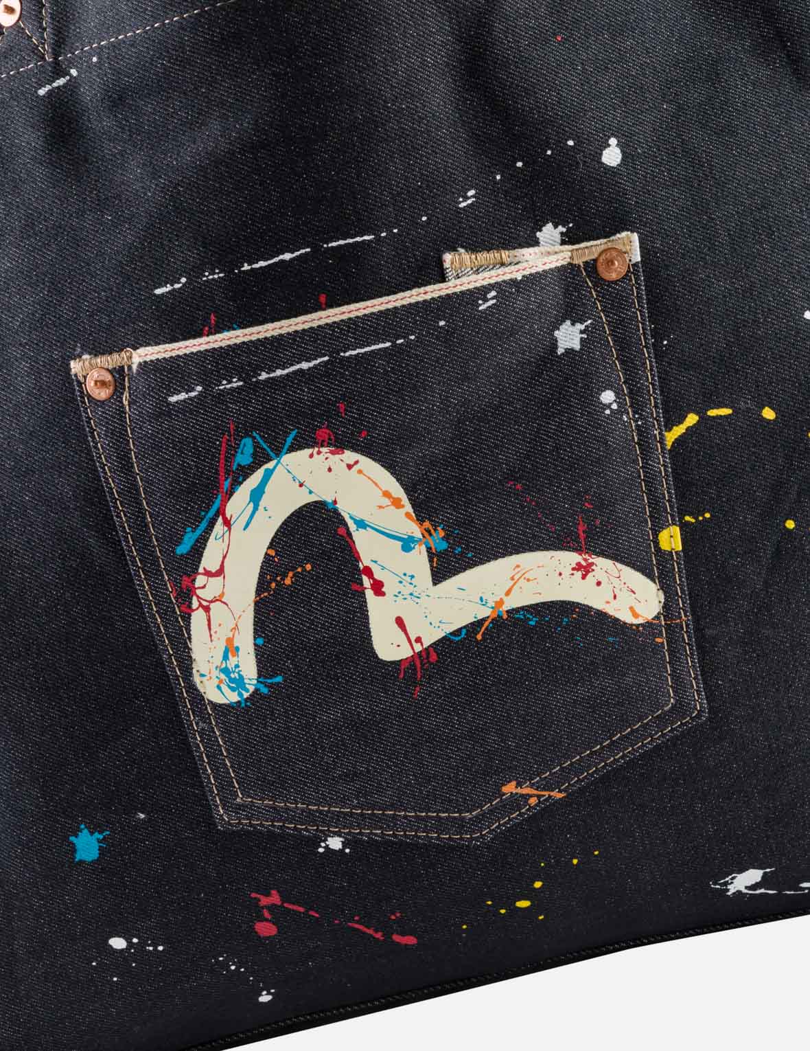 Seagull Splash Denim Tote Bag - Image 6