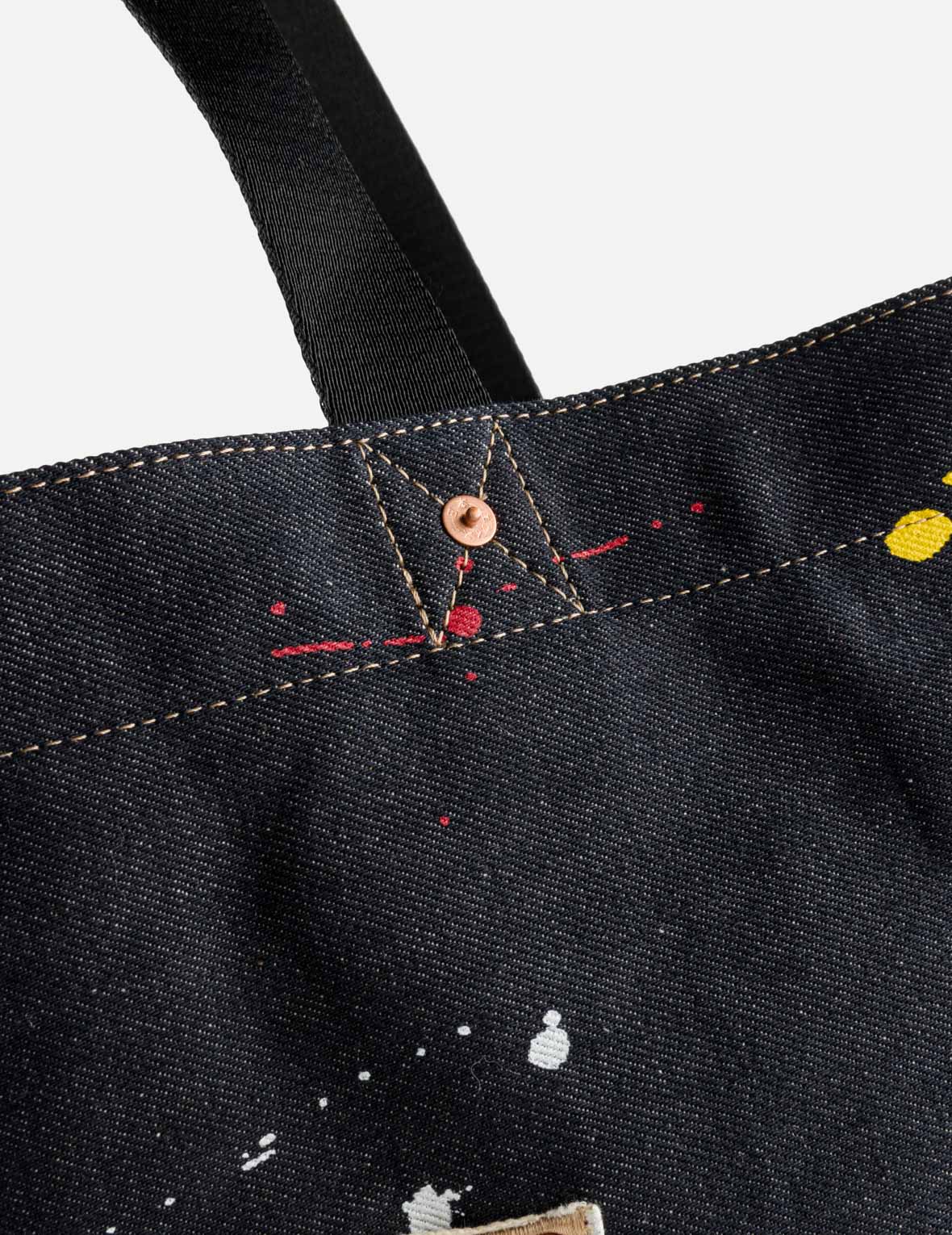 Seagull Splash Denim Tote Bag - Image 8