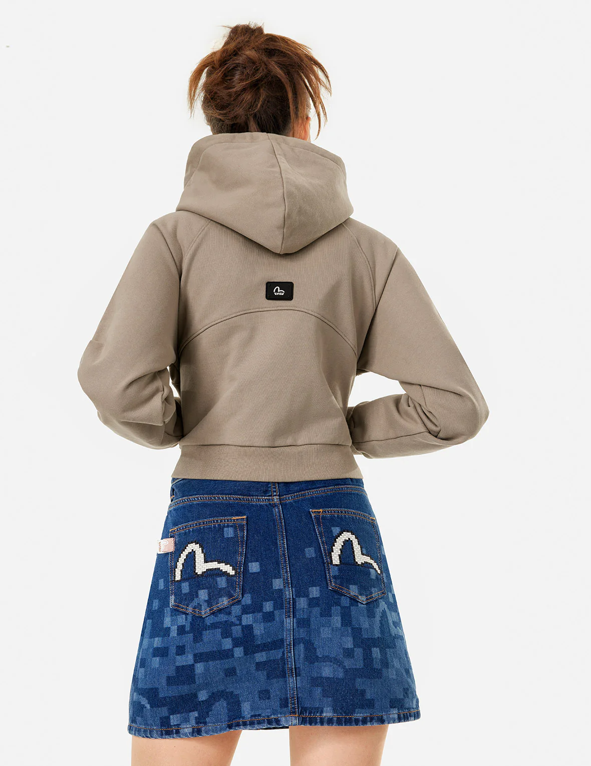 Segull Print Cropped Zip-Up Sweatshirt - Image 6