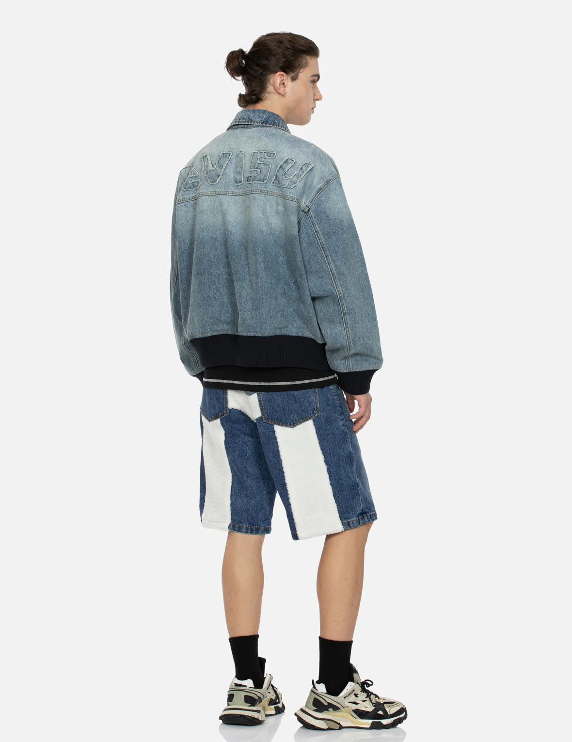 Sherpa Daicock Straight Fit Denim Shorts - Image 3