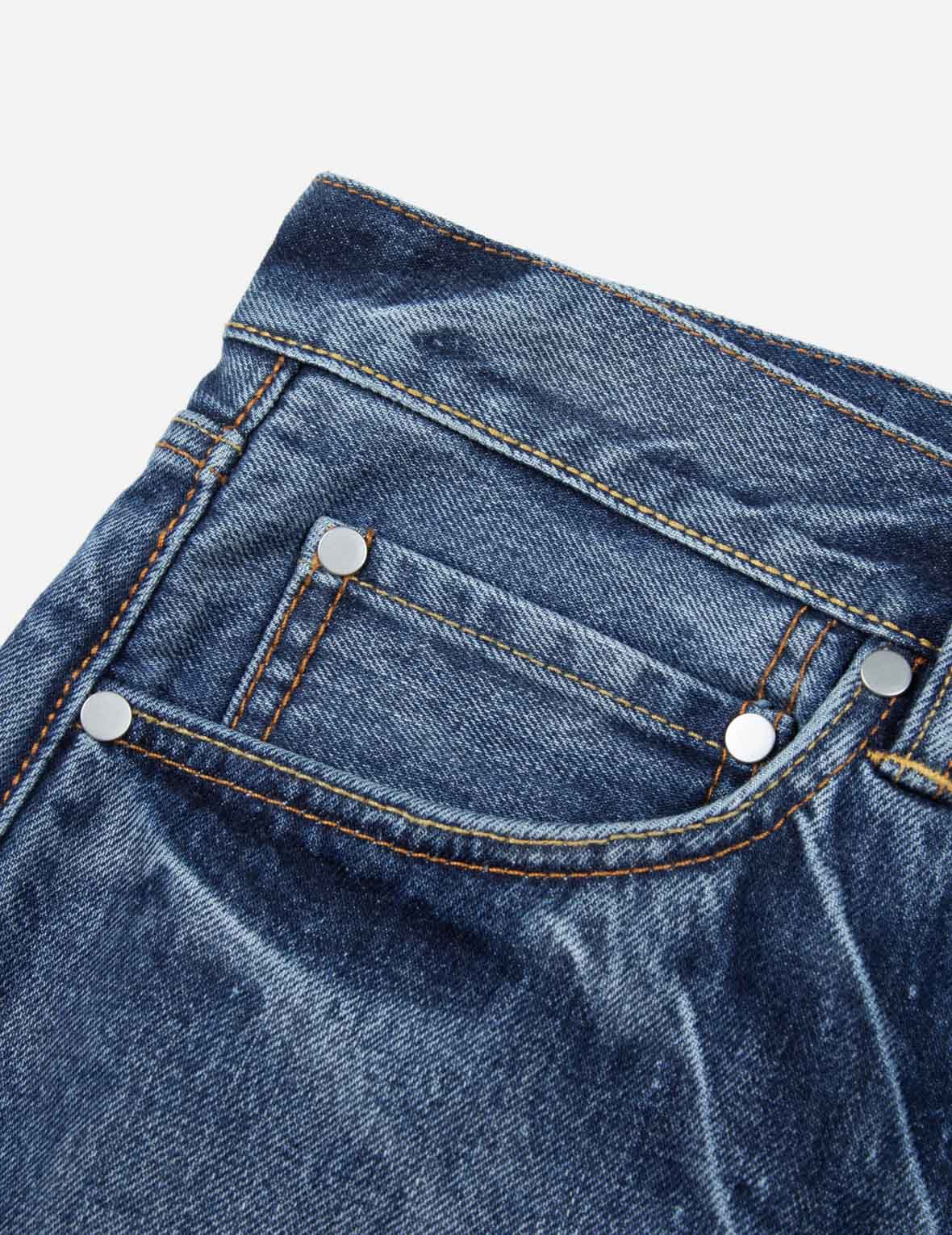 Sherpa Daicock Straight Fit Denim Shorts - Image 9