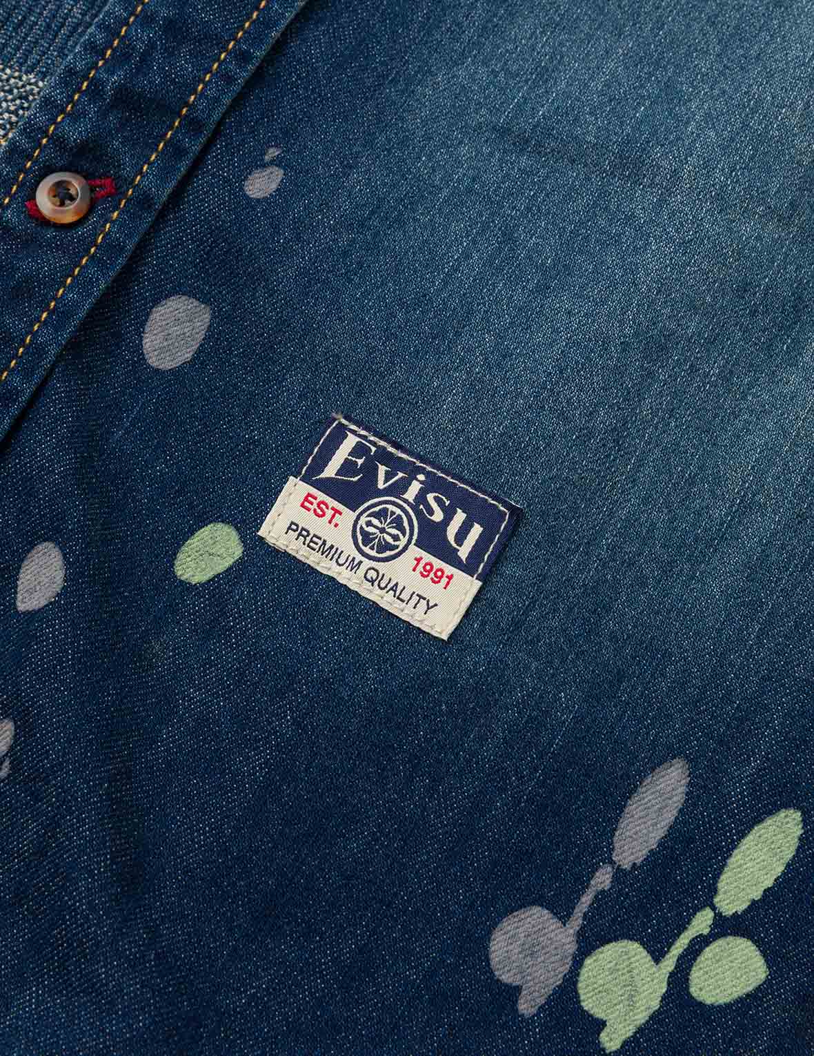 Shshiko Kamon Relax Fit Denim Shirt - Image 10