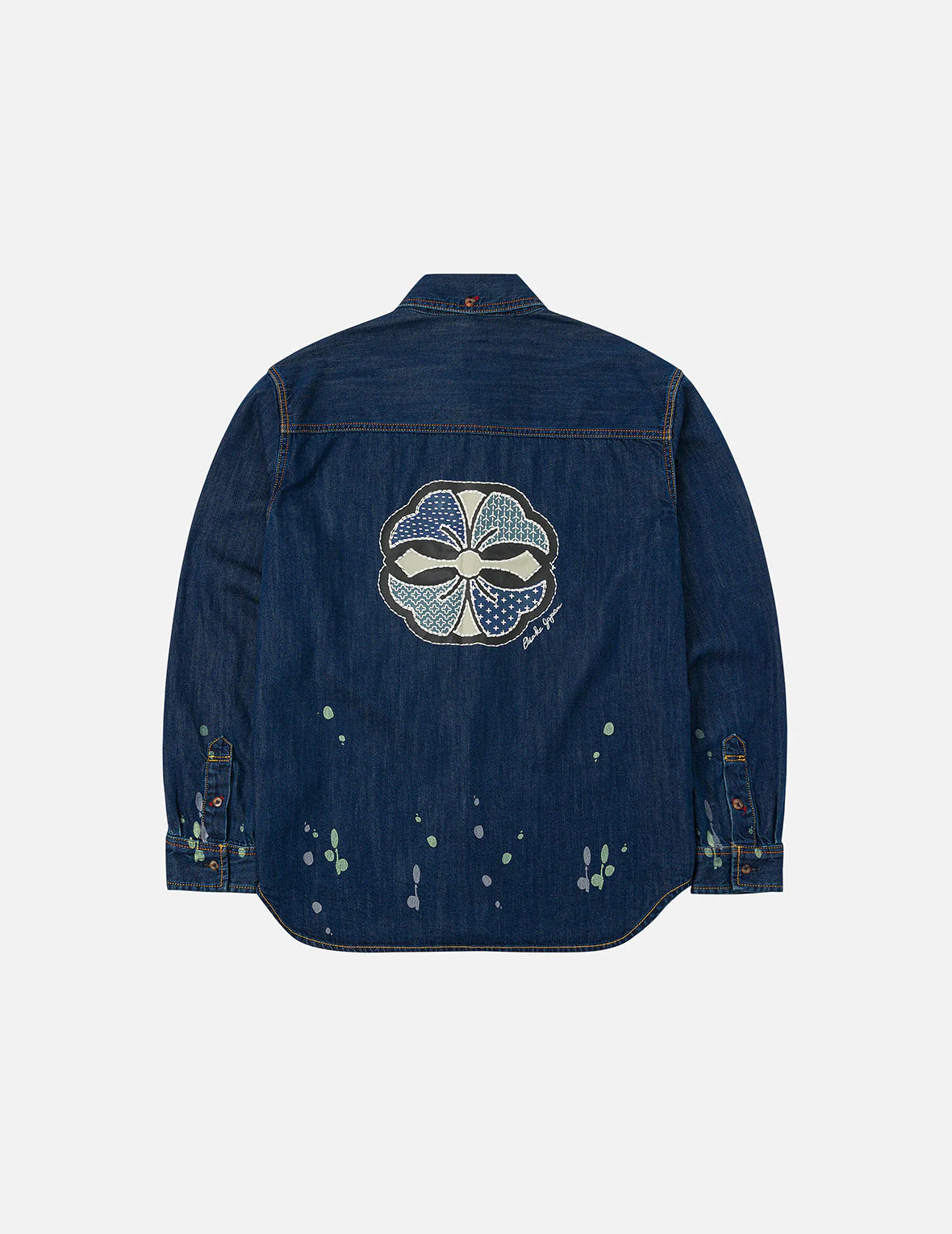Shshiko Kamon Relax Fit Denim Shirt - Image 4