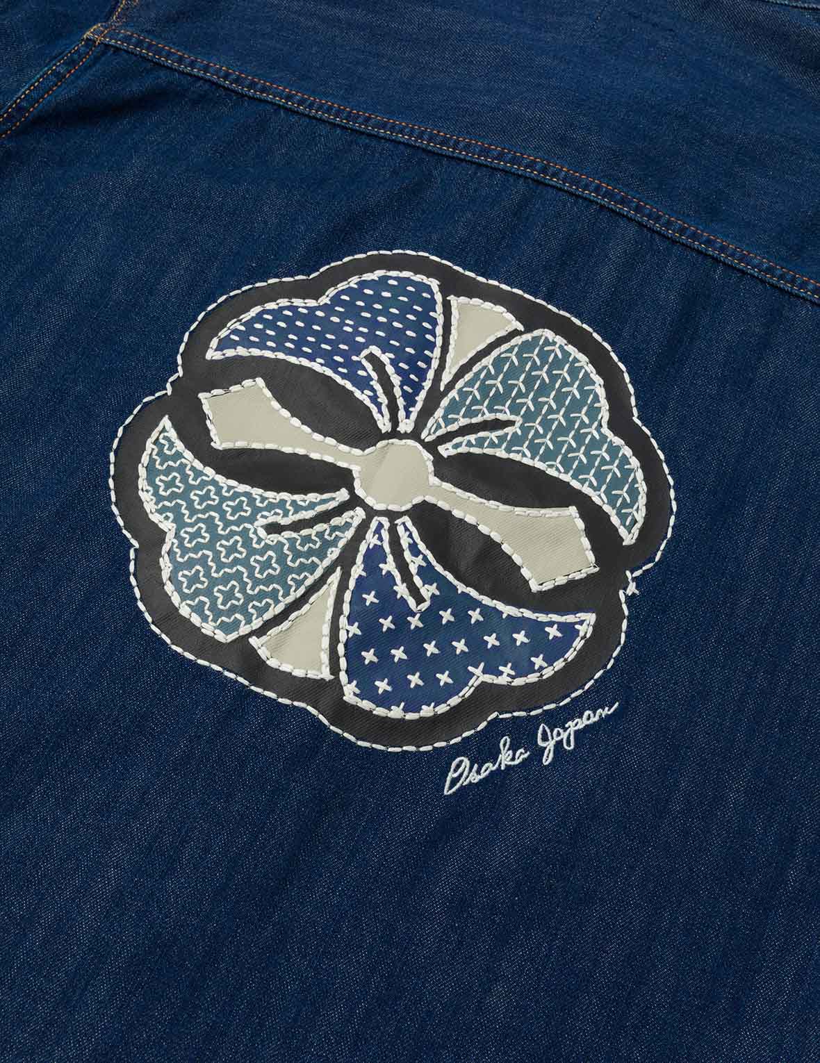 Shshiko Kamon Relax Fit Denim Shirt - Image 8