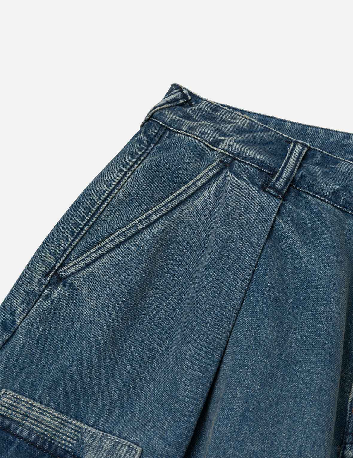 Shshiko Seagull Balloon Fit Cargo Jeans - Image 14