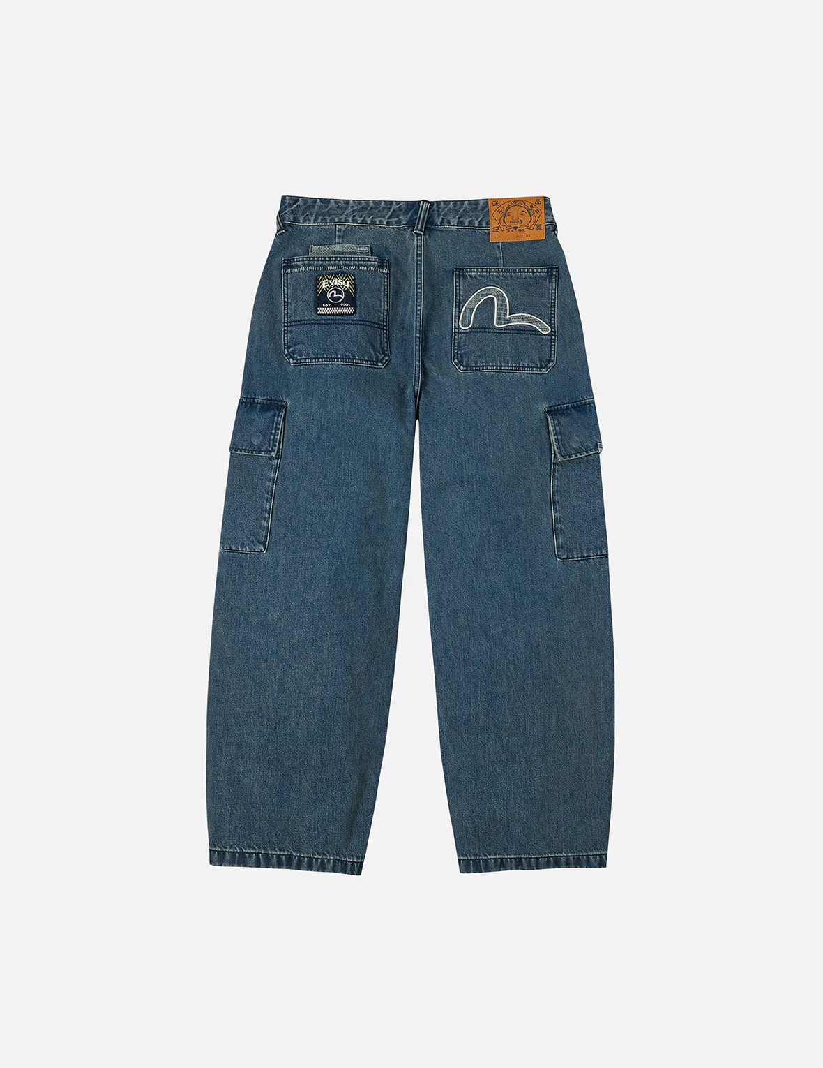 Shshiko Seagull Balloon Fit Cargo Jeans - Image 3
