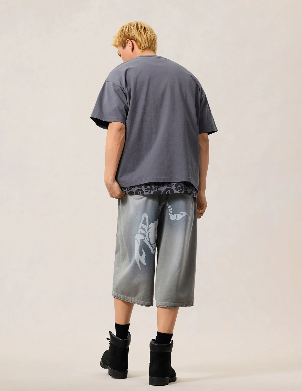 Skull Ishigaki Camouflage Applique T-shirt - Image 8