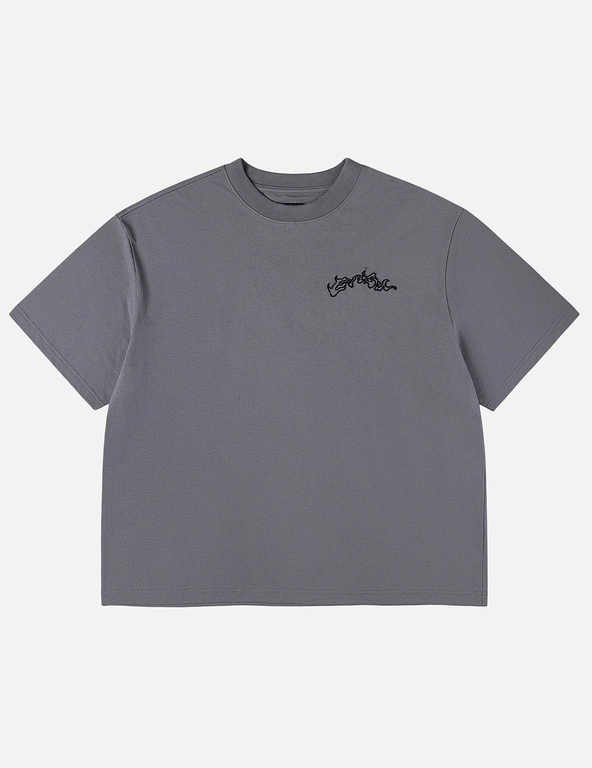 Skull Samurai Embroidery T-shirt - Image 11