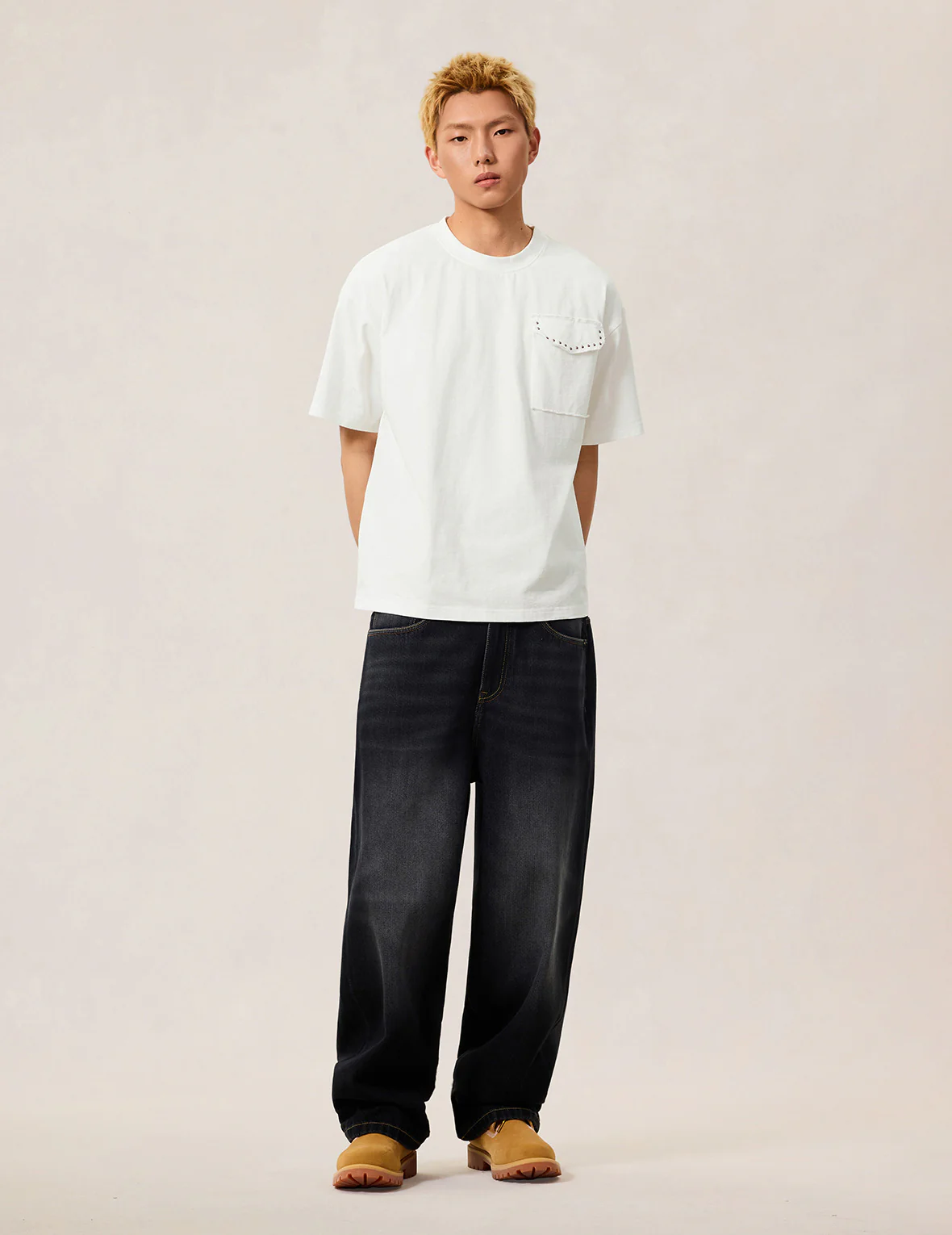 Skull Studded Pocket T-shirt - Image 5