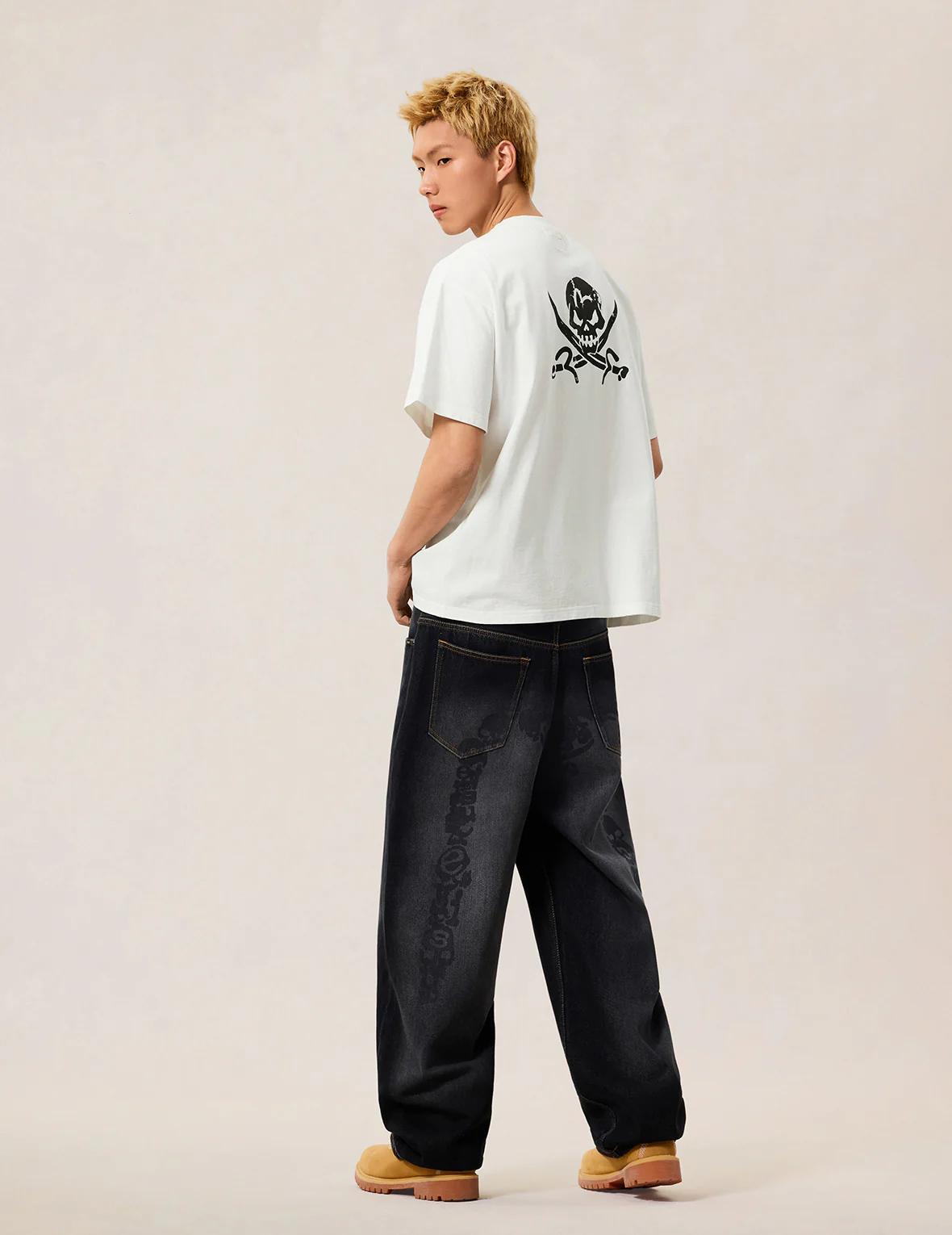 Skull Studded Pocket T-shirt - Image 6