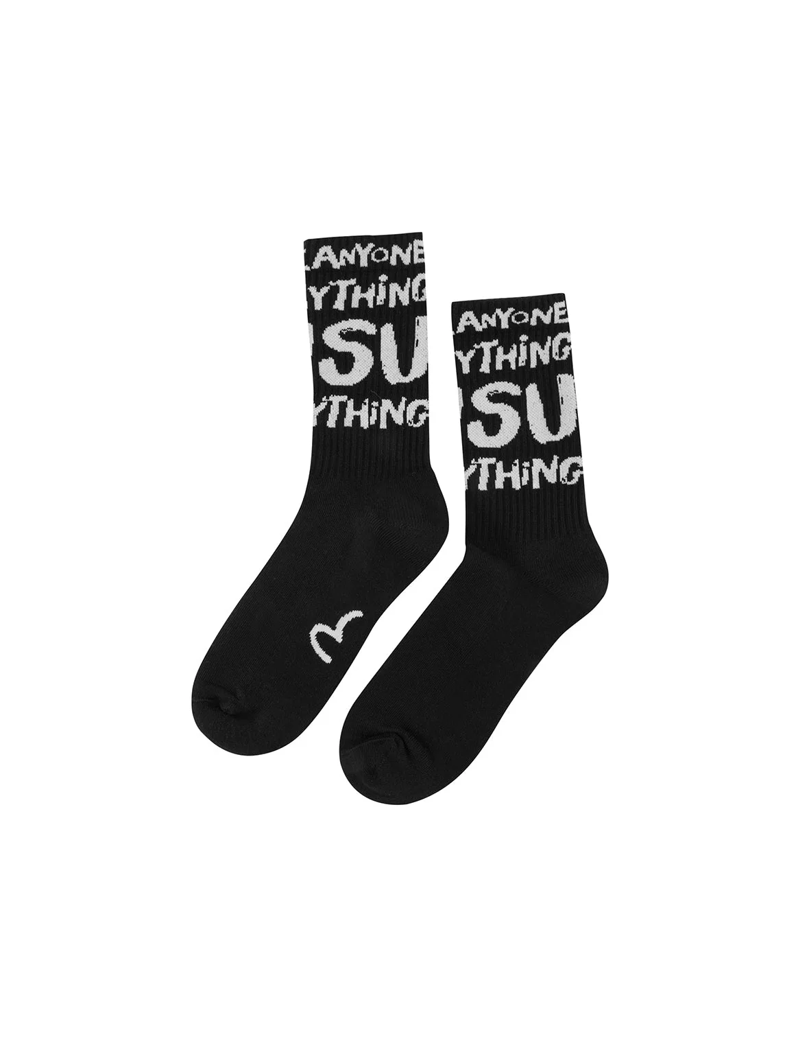 Slogan Jacquard Long Socks - Image 12