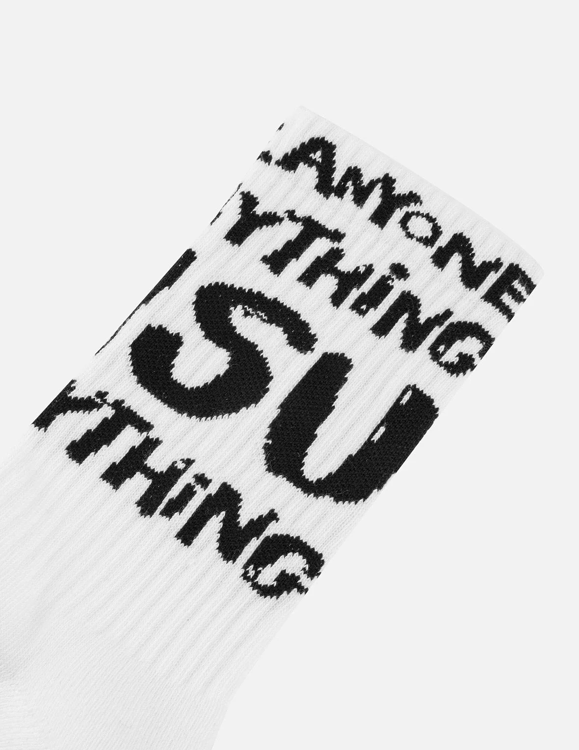 Slogan Jacquard Long Socks - Image 5