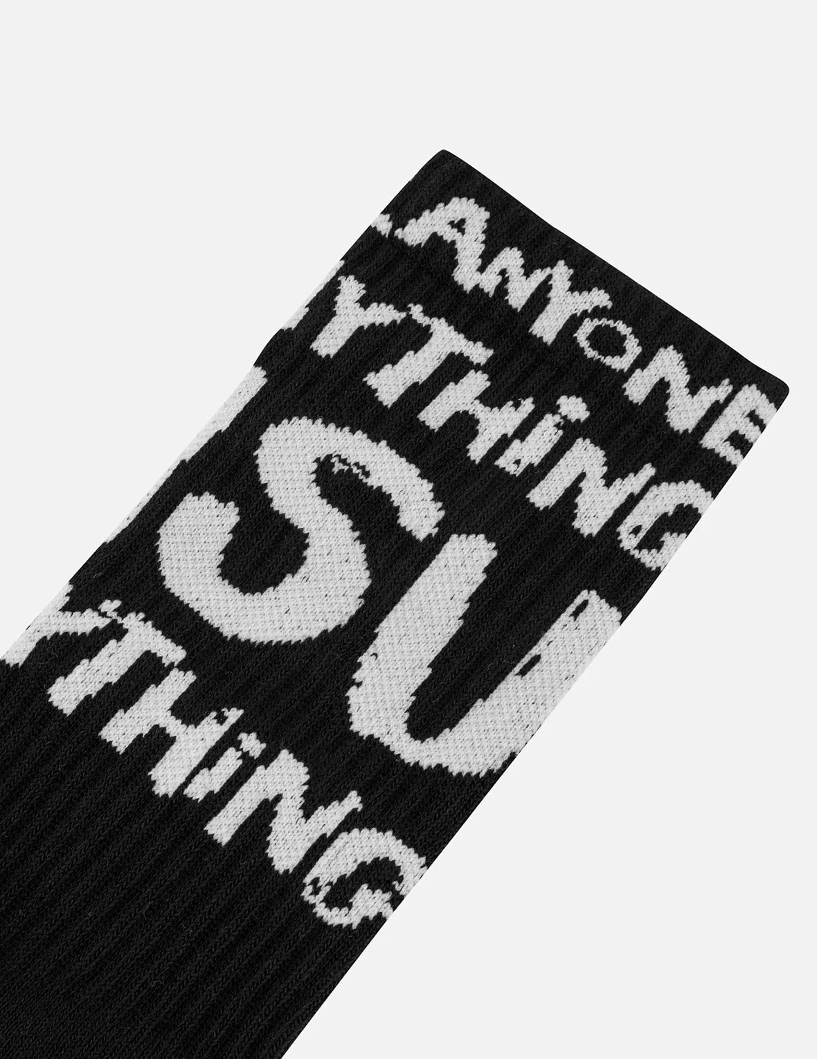 Slogan Jacquard Long Socks - Image 6
