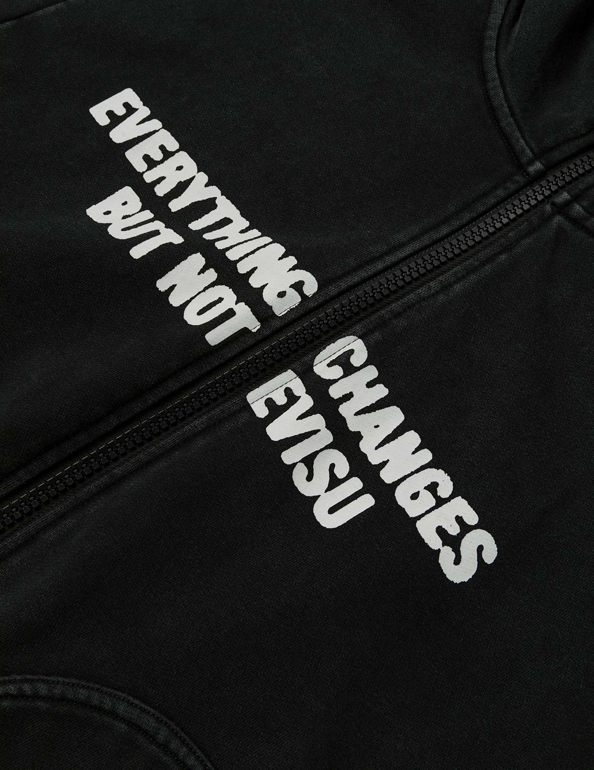 Slogan Print Oversized with Cap Hooded Jacket - Image 8