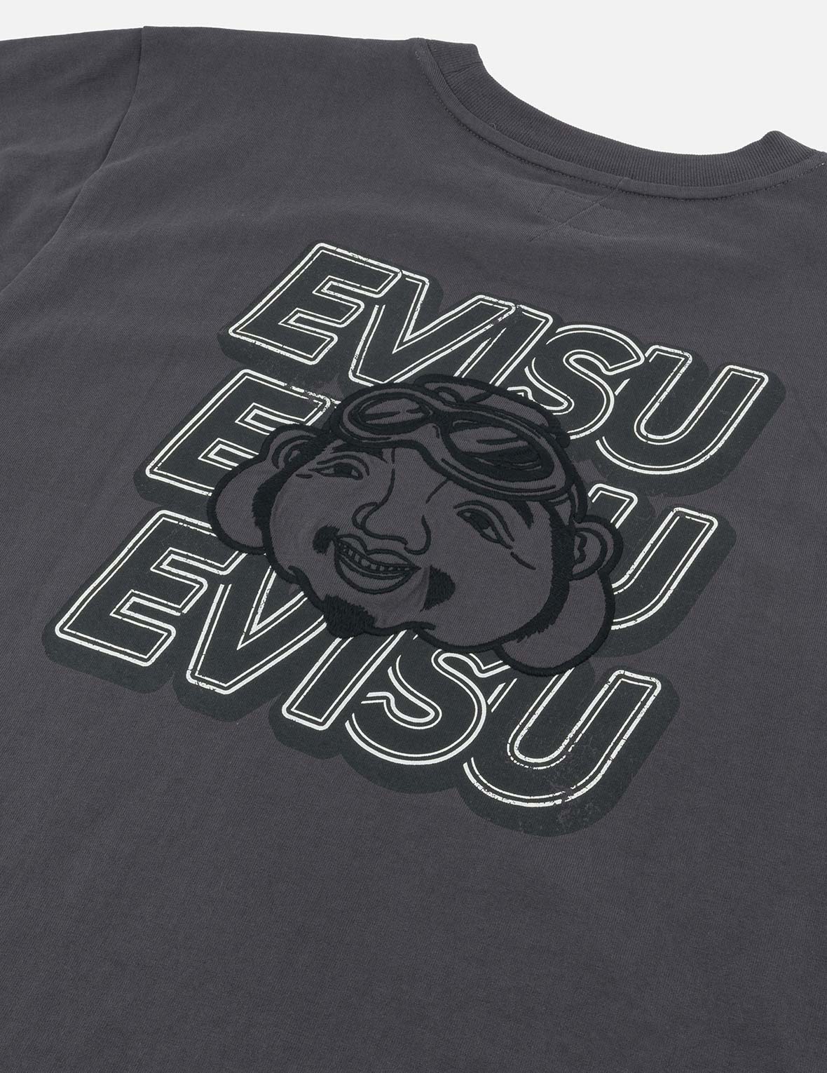 Slogan Print with Godhead Appliqué Embroidery Regular Fit T-Shirt - Image 10