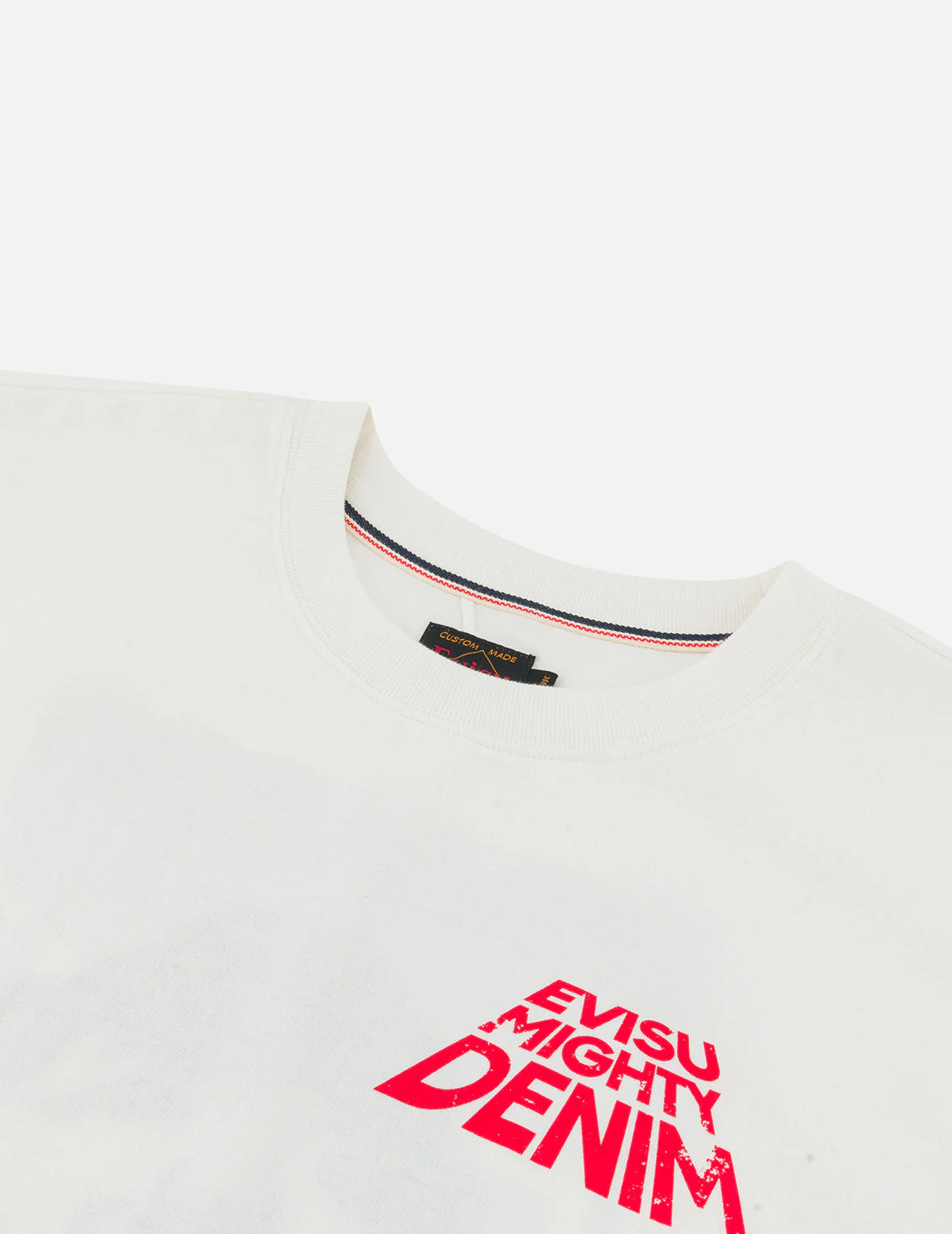 Slogan Print with Godhead Appliqué Embroidery Regular Fit T-Shirt - Image 11
