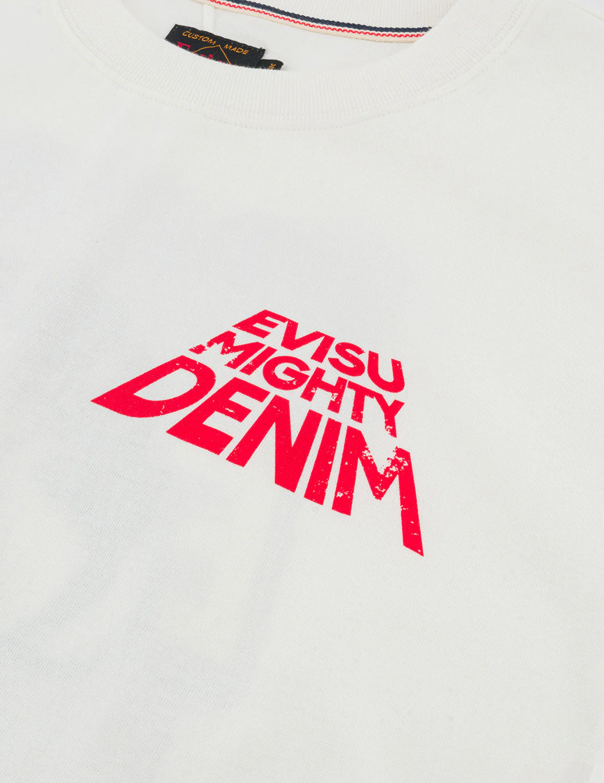 Slogan Print with Godhead Appliqué Embroidery Regular Fit T-Shirt - Image 13