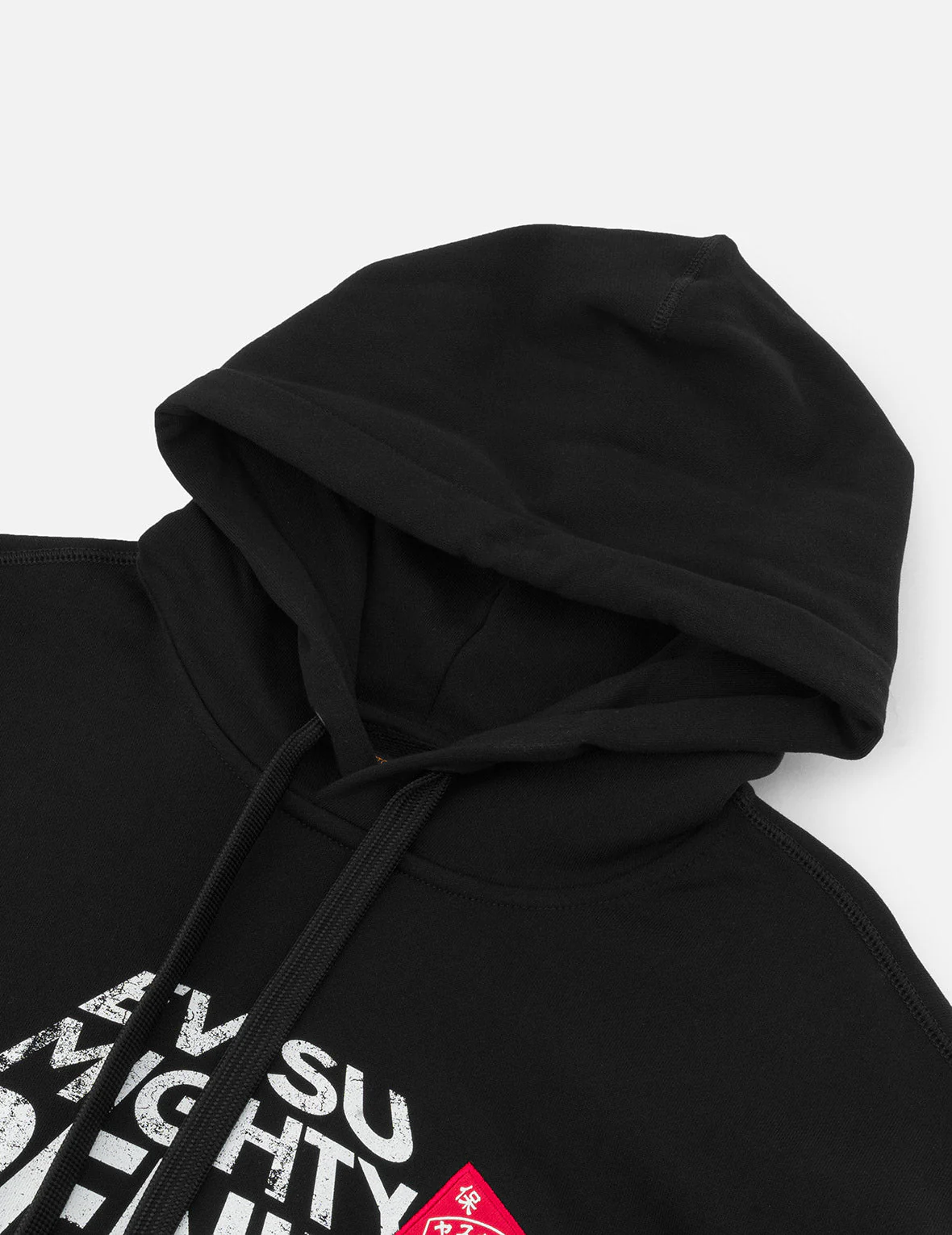 Slogan Print with Godhead Patch Embroidery Relax Fit Hoodie - Image 11