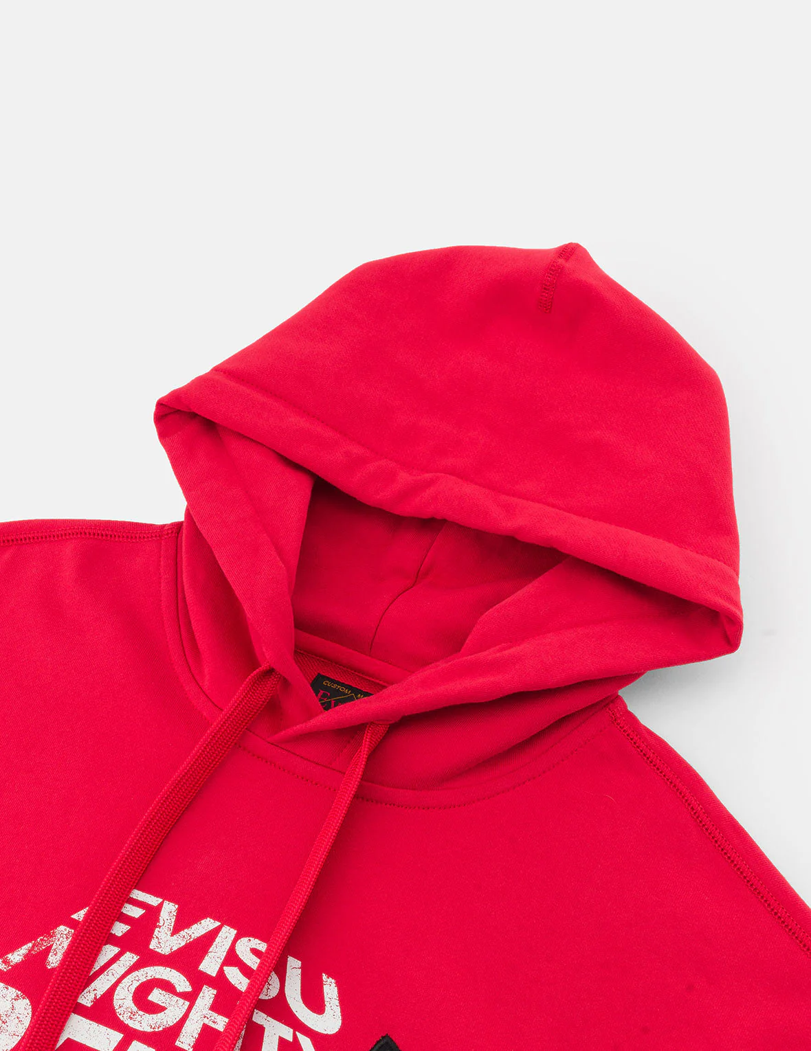Slogan Print with Godhead Patch Embroidery Relax Fit Hoodie - Image 12