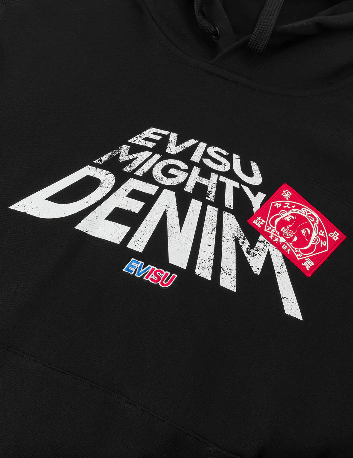 Slogan Print with Godhead Patch Embroidery Relax Fit Hoodie - Image 9