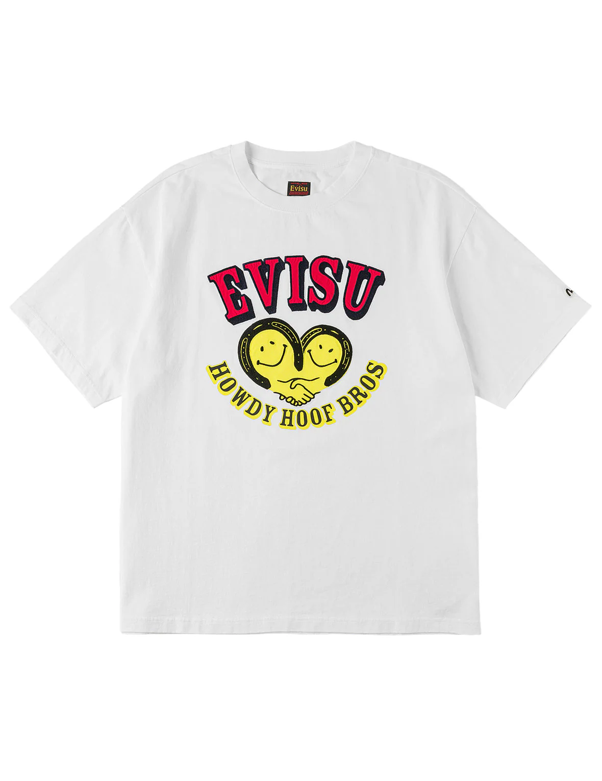 Smiling-heart Seagull-horseshoes Embroidery T-shirt