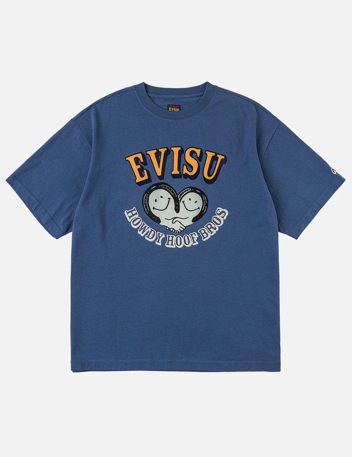 Smiling-heart Seagull-horseshoes Embroidery T-shirt - Image 6