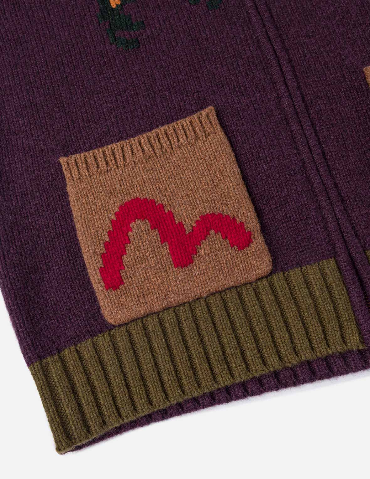 Spiders and Seagull Intarsia Knit Relax Fit Cowichan Sweater - Image 7