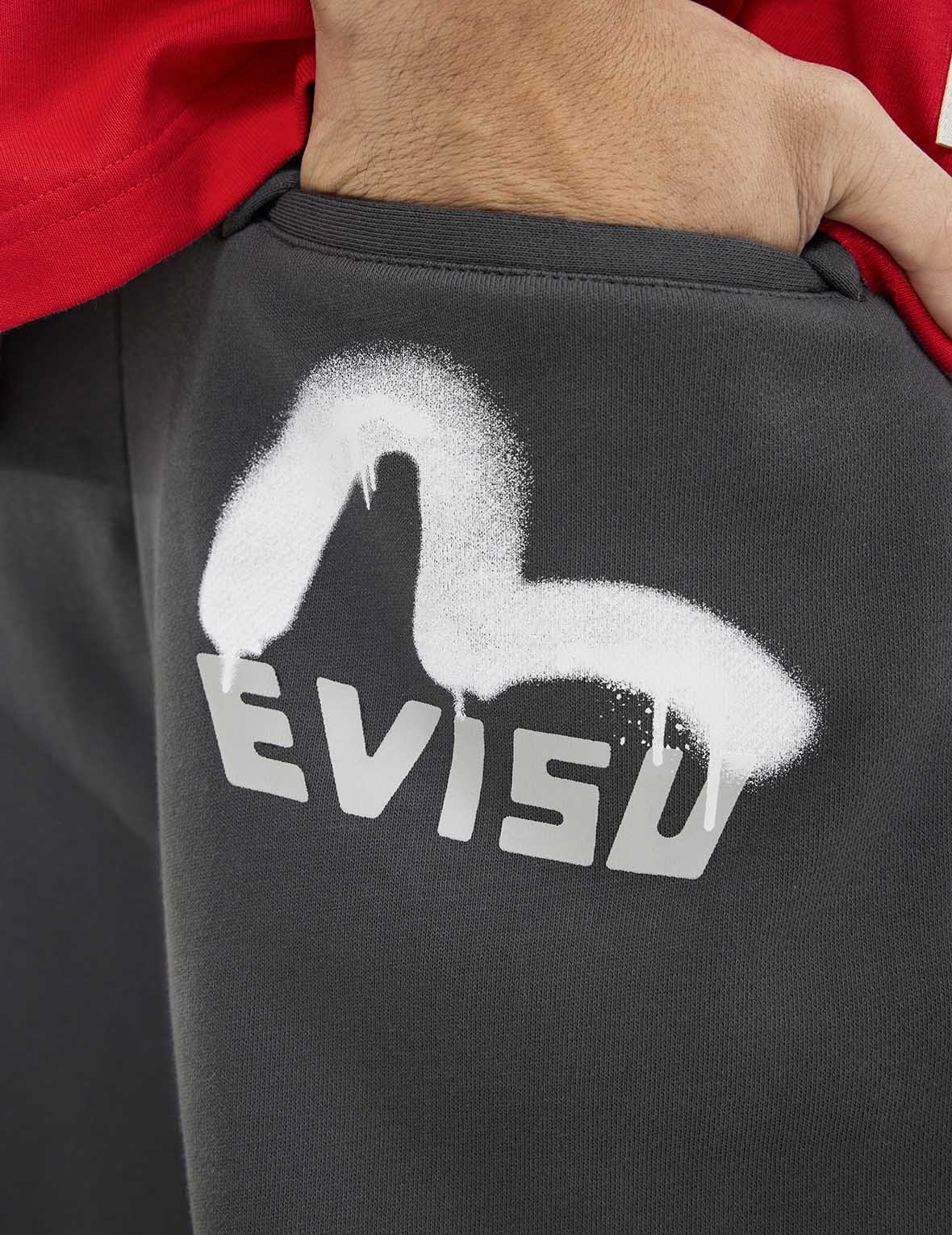 Spray-dyed Seagull and Logo Print Straight Fit Sweatpants - Image 13