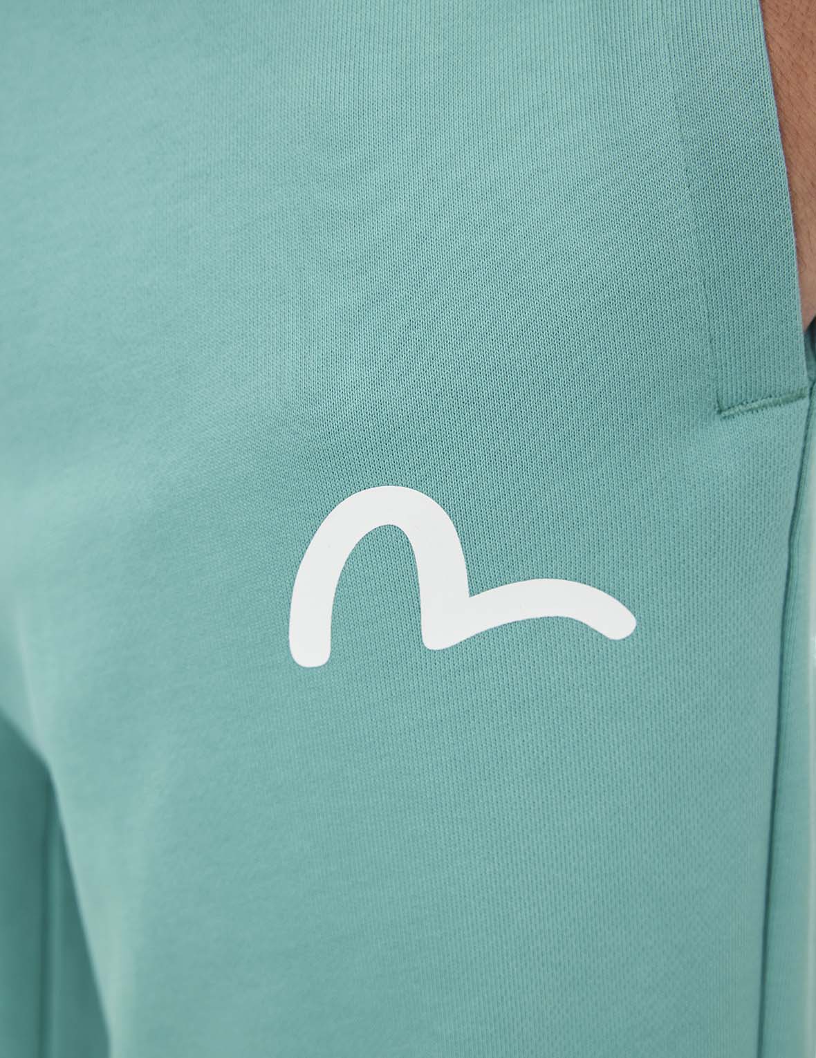 Spray-dyed Seagull and Logo Print Straight Fit Sweatpants - Image 17