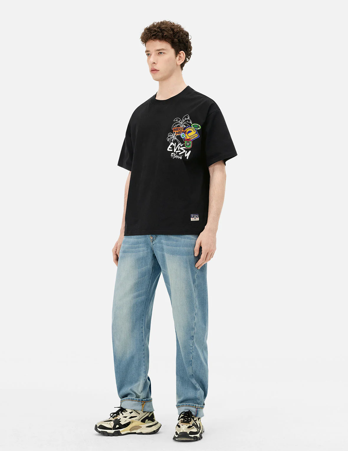 Sticker Godhead Loose Fit T-shirt - Image 5
