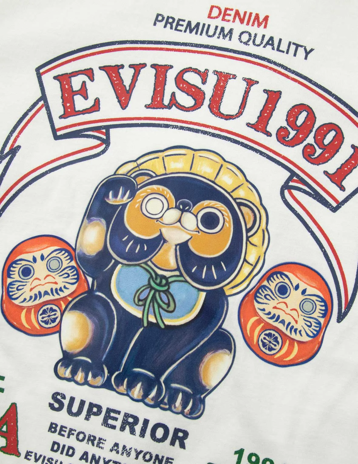 Tanuki and Daruma Print Regular Fit T-Shirt - Image 20
