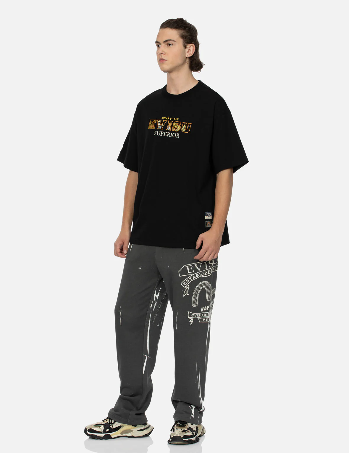 Tanuki Daicock Print Loose Fit T-Shirt - Image 4