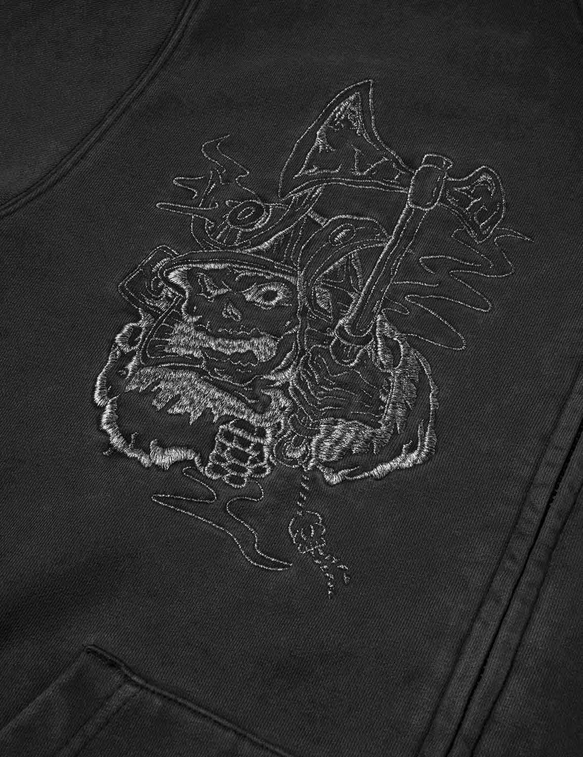 Tattoo Styles Embroidery Oversized Hoodie Jacket - Image 13