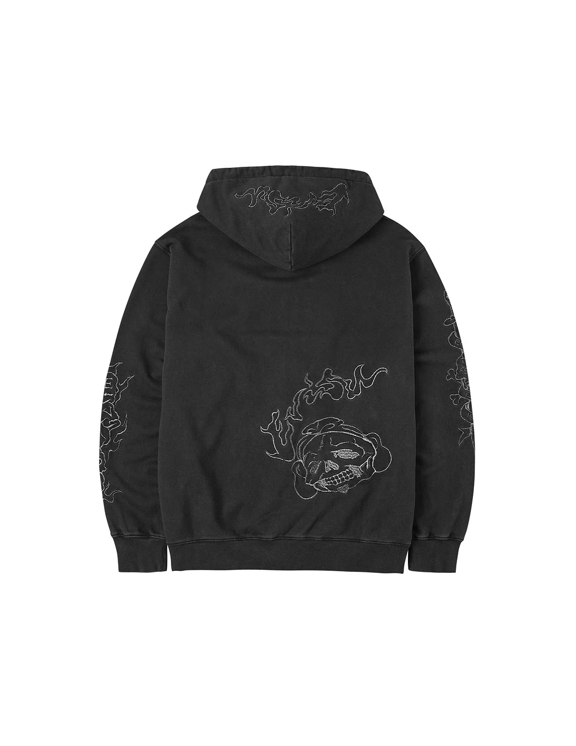 Tattoo Styles Embroidery Oversized Hoodie Jacket - Image 3