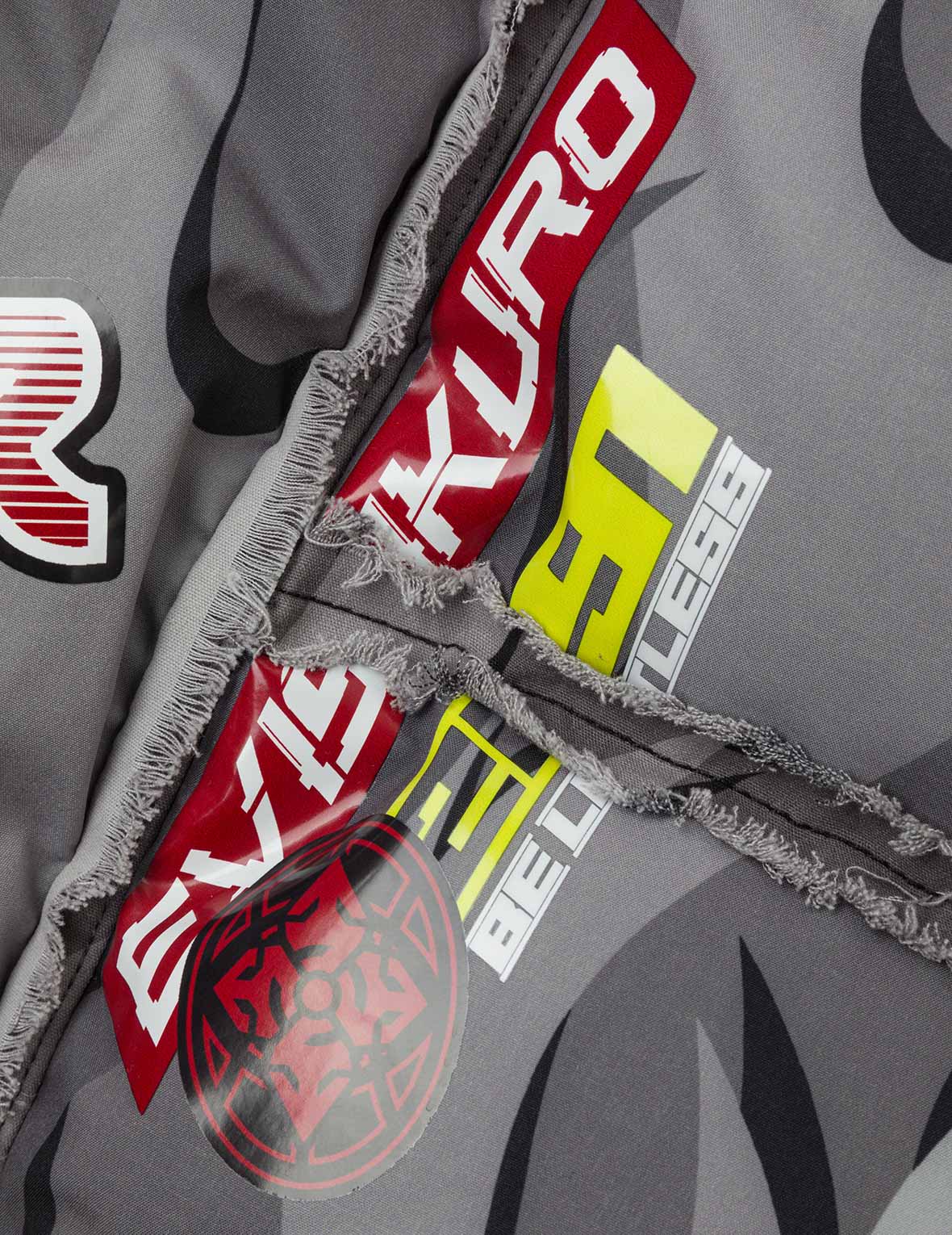 Tear-Away Racing Camouflage Oversized Down Jacket - Image 9