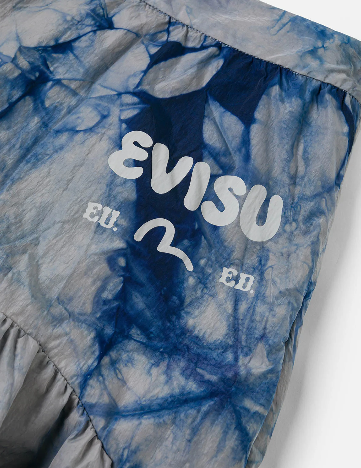 Tie-dye Seagull-inspired Asymmetrical Ruffles Oversized Midi Skirt - Image 7
