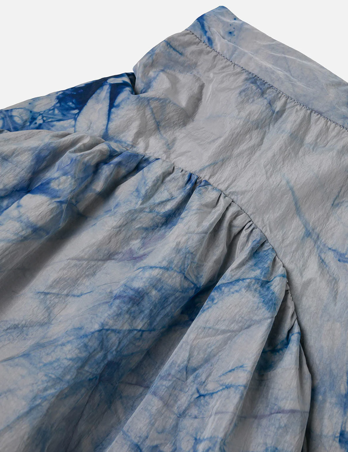 Tie-dye Seagull-inspired Asymmetrical Ruffles Oversized Midi Skirt - Image 9