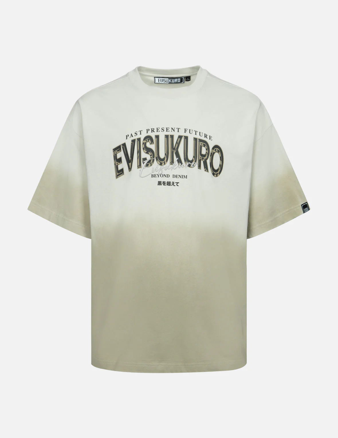 Tie-dye Logo Print and Embroidery Oversized T-shirt
