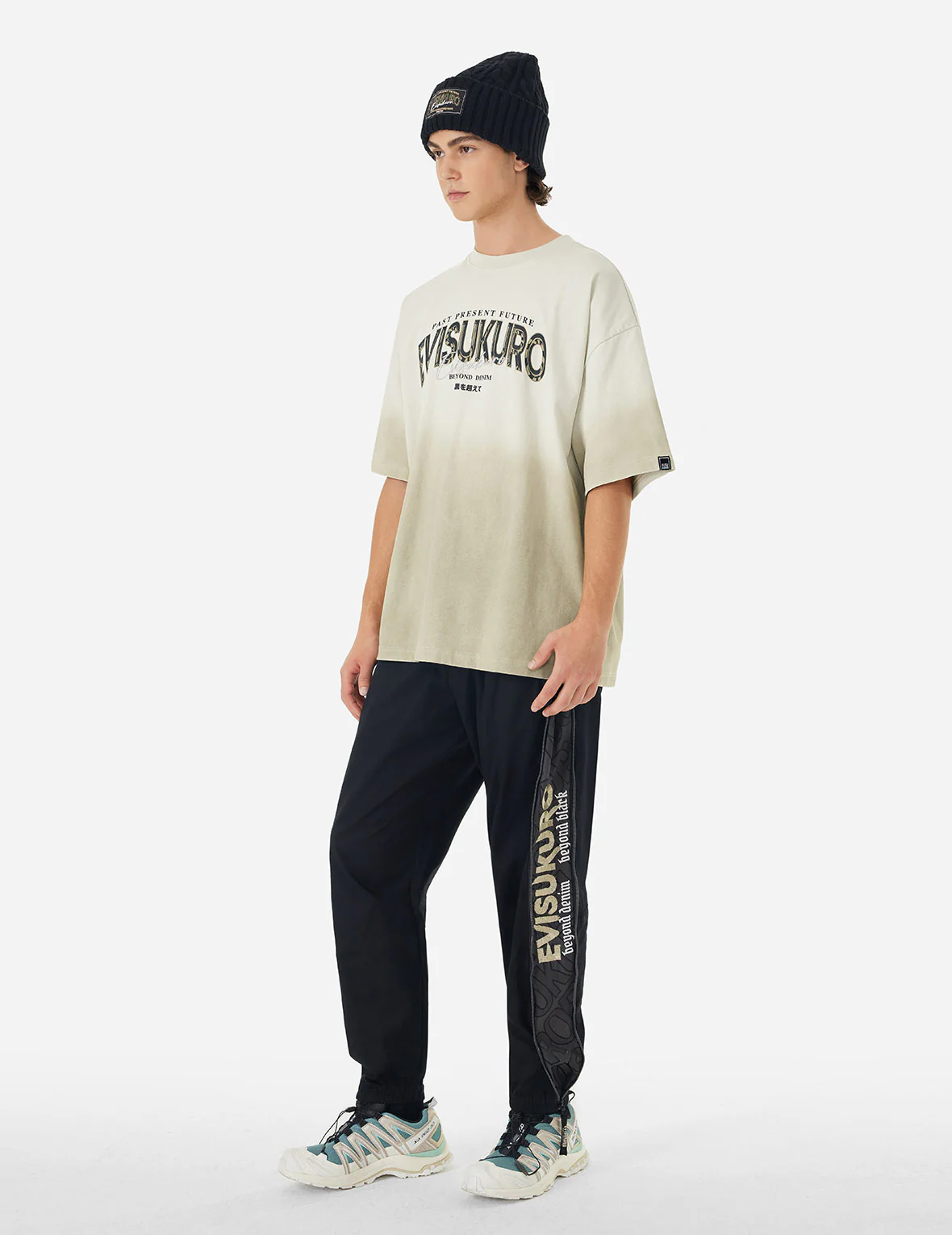 Tie-dye Logo Print and Embroidery Oversized T-shirt - Image 7