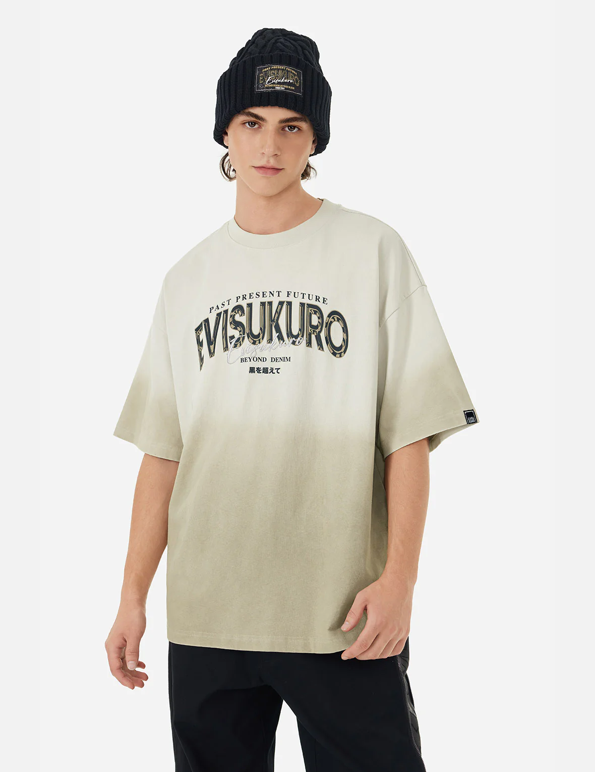 Tie-dye Logo Print and Embroidery Oversized T-shirt - Image 9