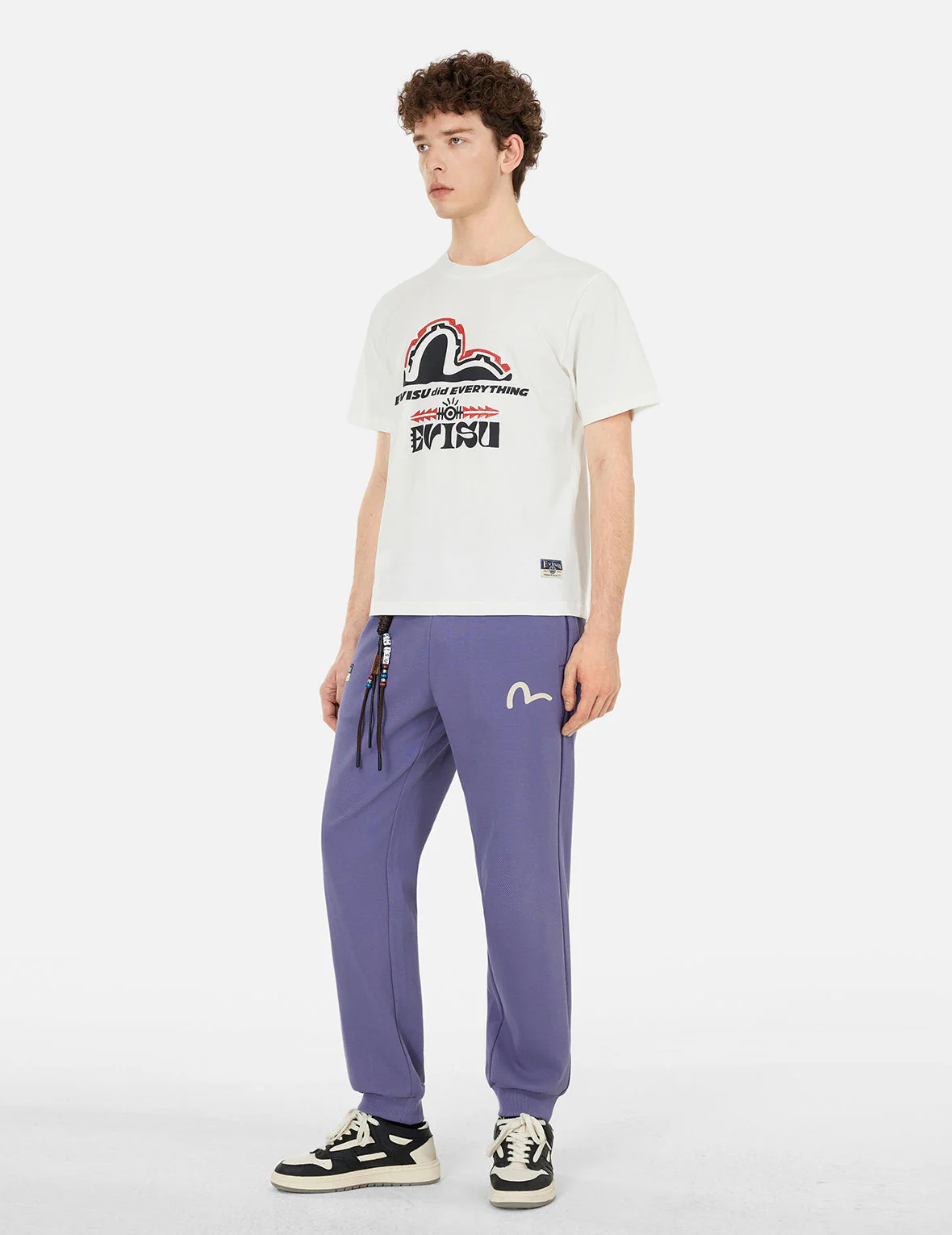 Totem Daruma Print Straight Fit Sweatpants - Image 3