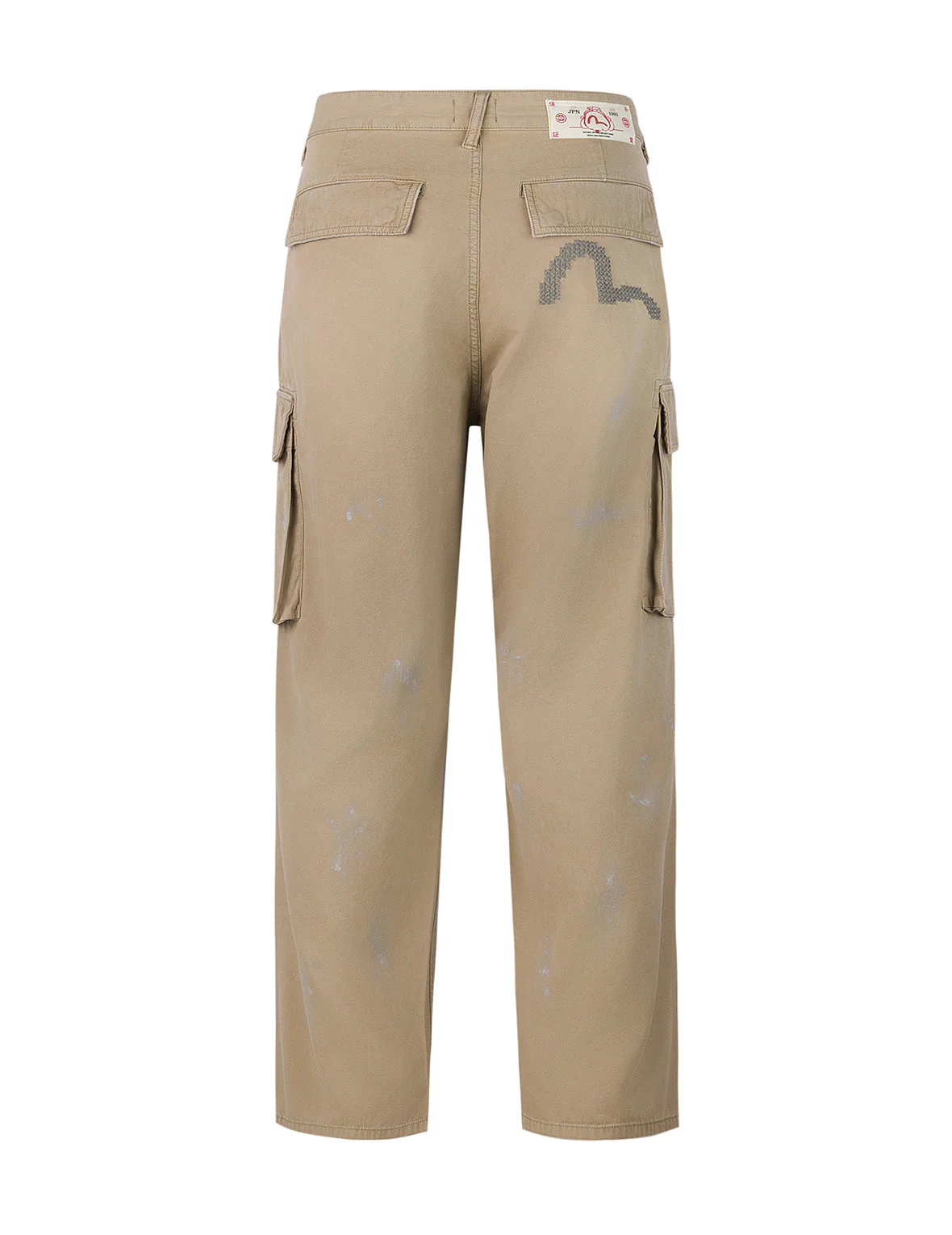 Totem Seagull Embroidery Straight Fit Cargo Pants - Image 13