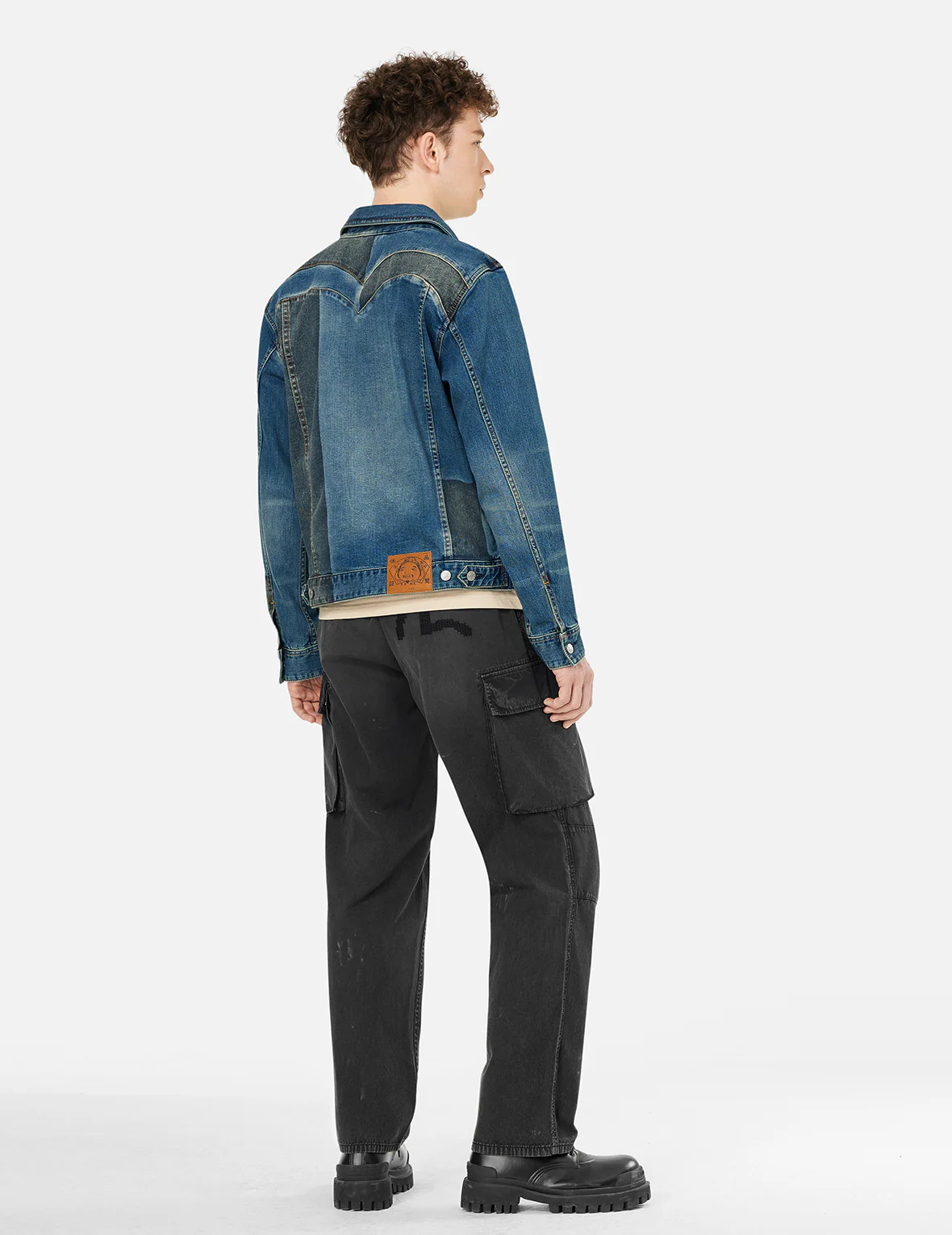 Totem Seagull Embroidery Straight Fit Cargo Pants - Image 18