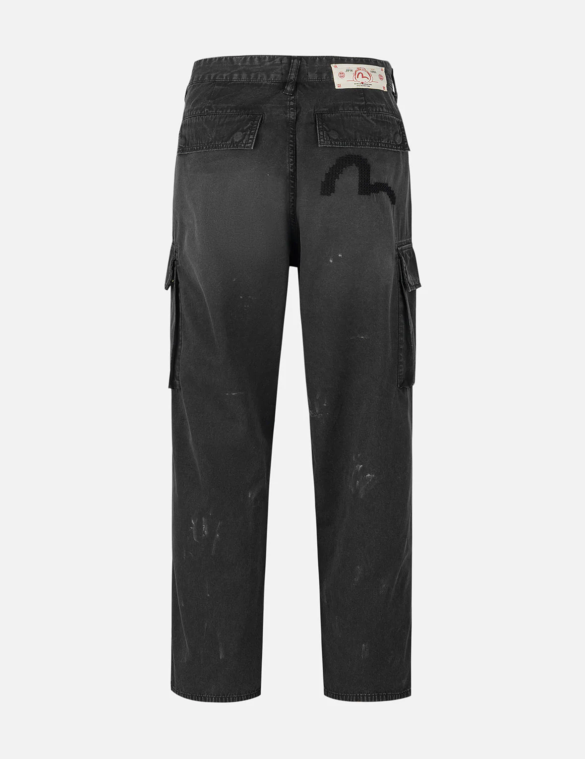 Totem Seagull Embroidery Straight Fit Cargo Pants - Image 2