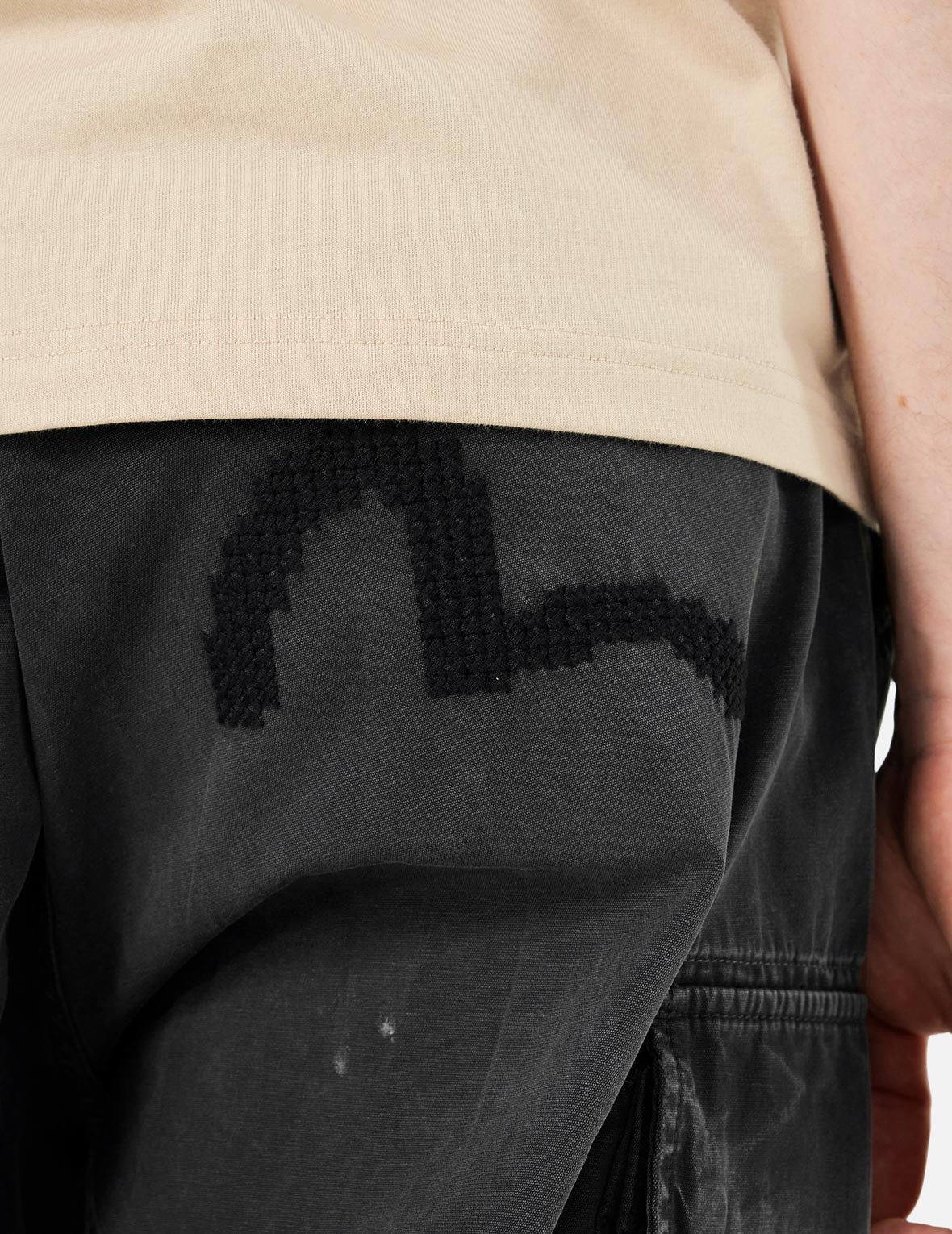 Totem Seagull Embroidery Straight Fit Cargo Pants - Image 20