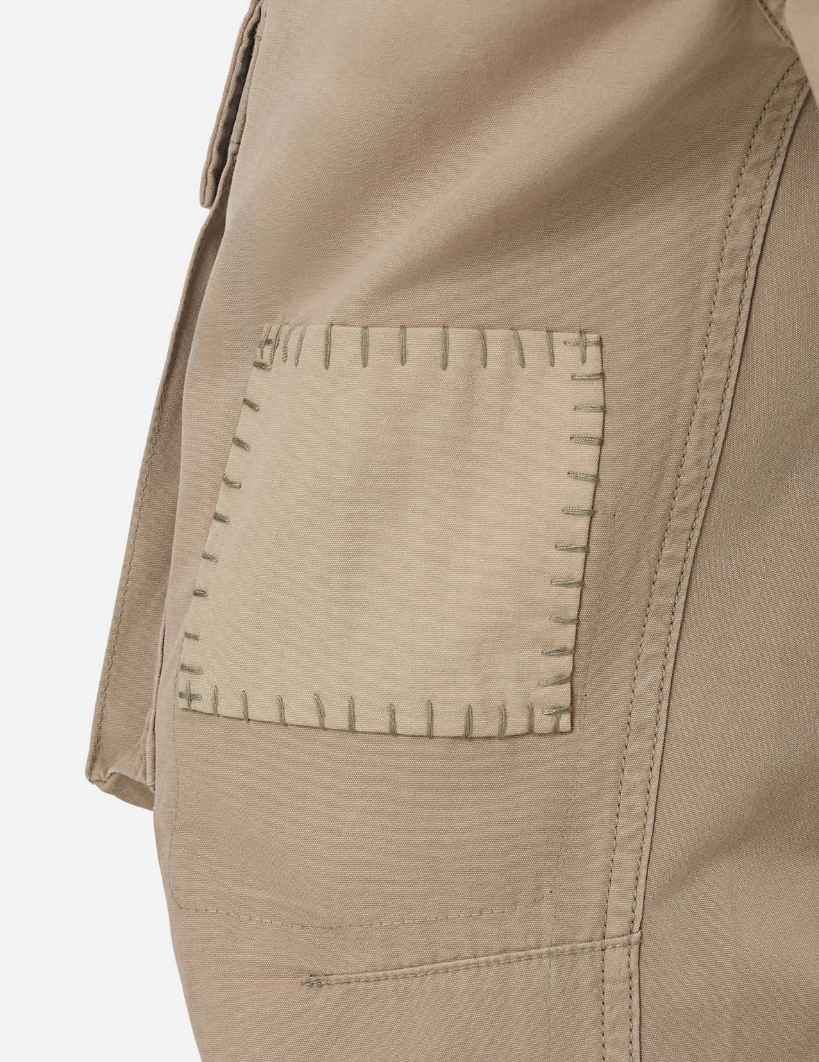 Totem Seagull Embroidery Straight Fit Cargo Pants - Image 21