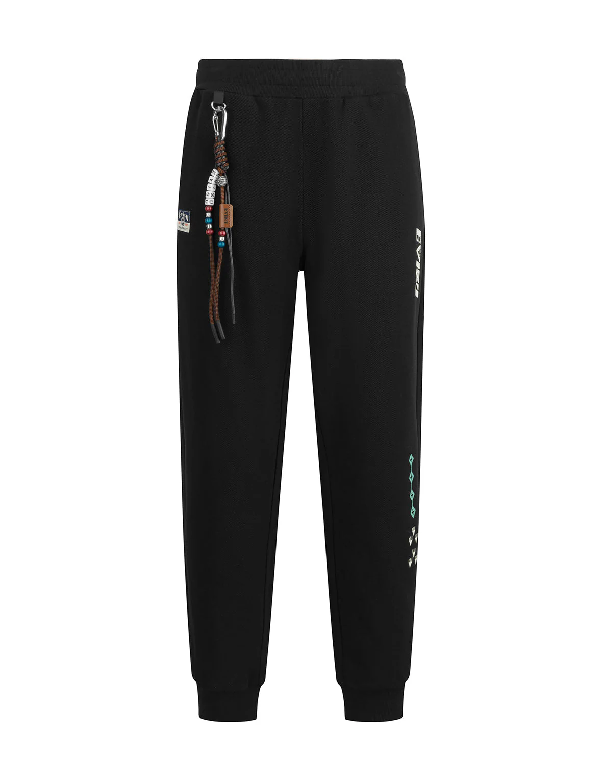 Totem Seagull Embroidery Straight Fit Sweatpants - Image 10